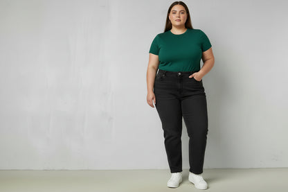 Jean ample et droit femme grande taille