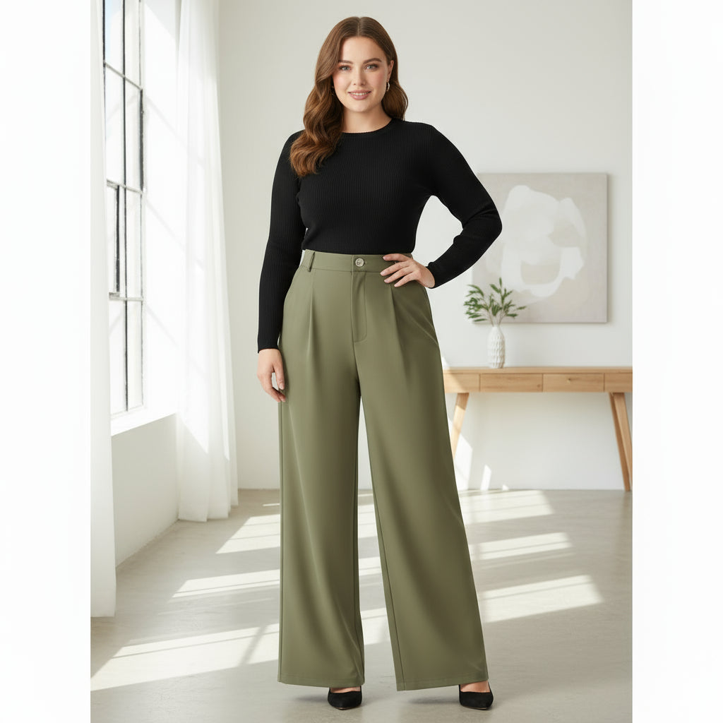 Pantalon Ample Casual pour femme Grande Taille