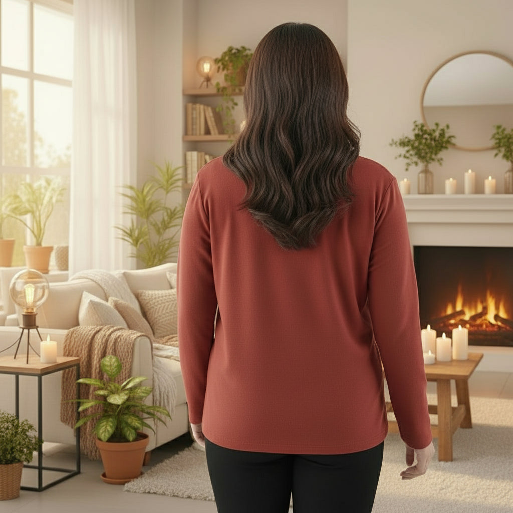 Pull col roulé femme grande taille