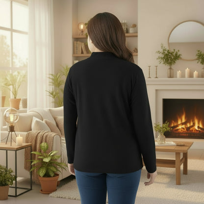 Pull col roulé femme grande taille