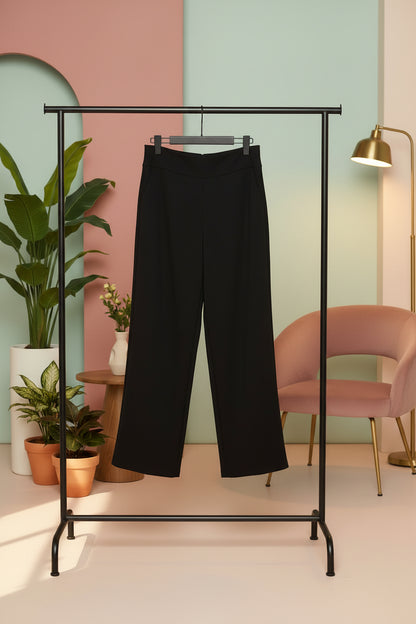 Pantalon décontracté élégant et ample élastique pour femme grande taille
