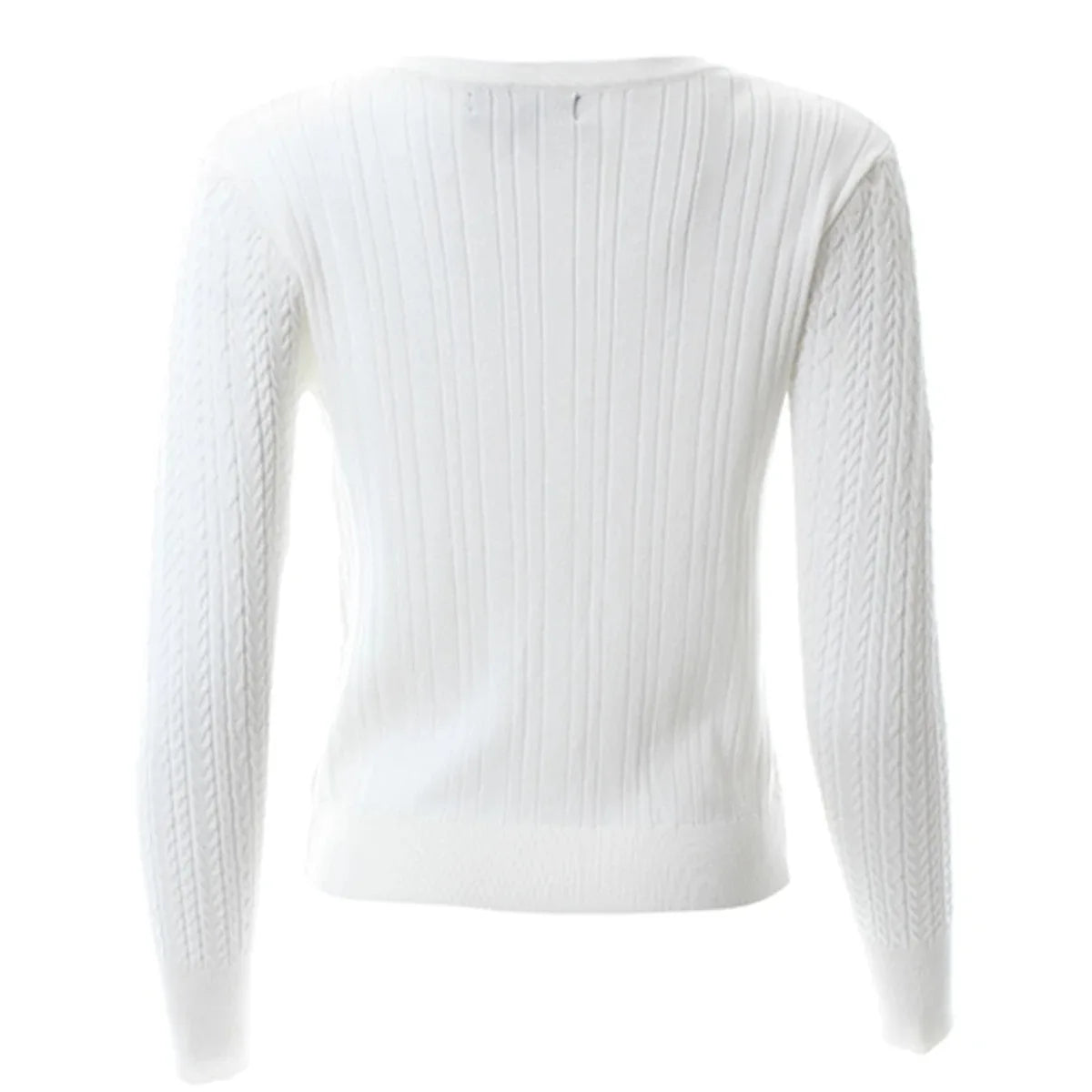 Gilet cardigan à manches longues col en V pour femme grande taille