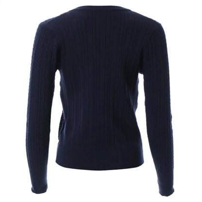Gilet cardigan à manches longues col en V pour femme grande taille