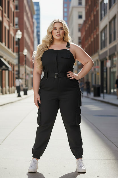 Combinaison cargo grande taille femme