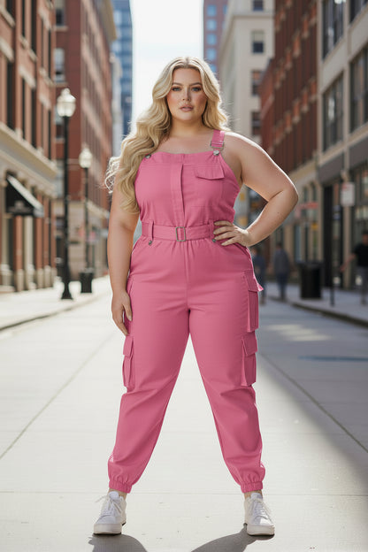 Combinaison cargo grande taille femme