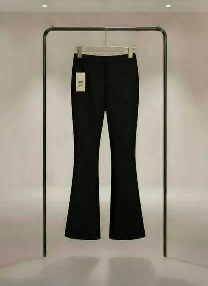 Pantalon élégant évasé plissé pour femmes Grande Taille