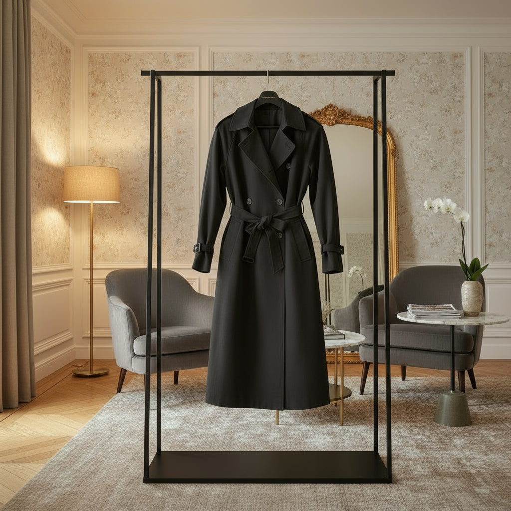 Trench long ceinturé grande taille femme